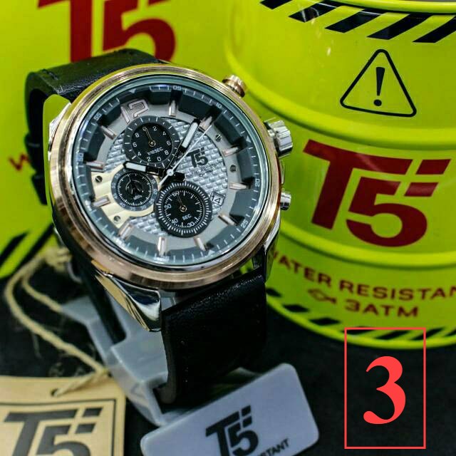 Jam Tangan Pria T5 H3704 T5 H 3704 original chronograph bergaransi free tin box