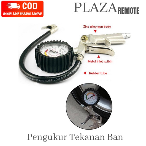 AIR BLOW GUN TEMBAKAN Kompresor Udara PREASURE GUN TIRE INFLATOR alat pengisi DAN TES TEKANAN angin ban mobil - motor Inflator 3IN1 Coupler