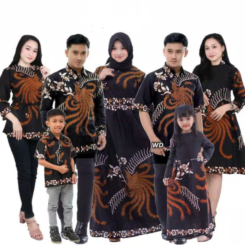 Batik Couple Keluarga Sania Ruffle Ori Ndoro Jowi Dnt Kate Garansi Termurah<br />