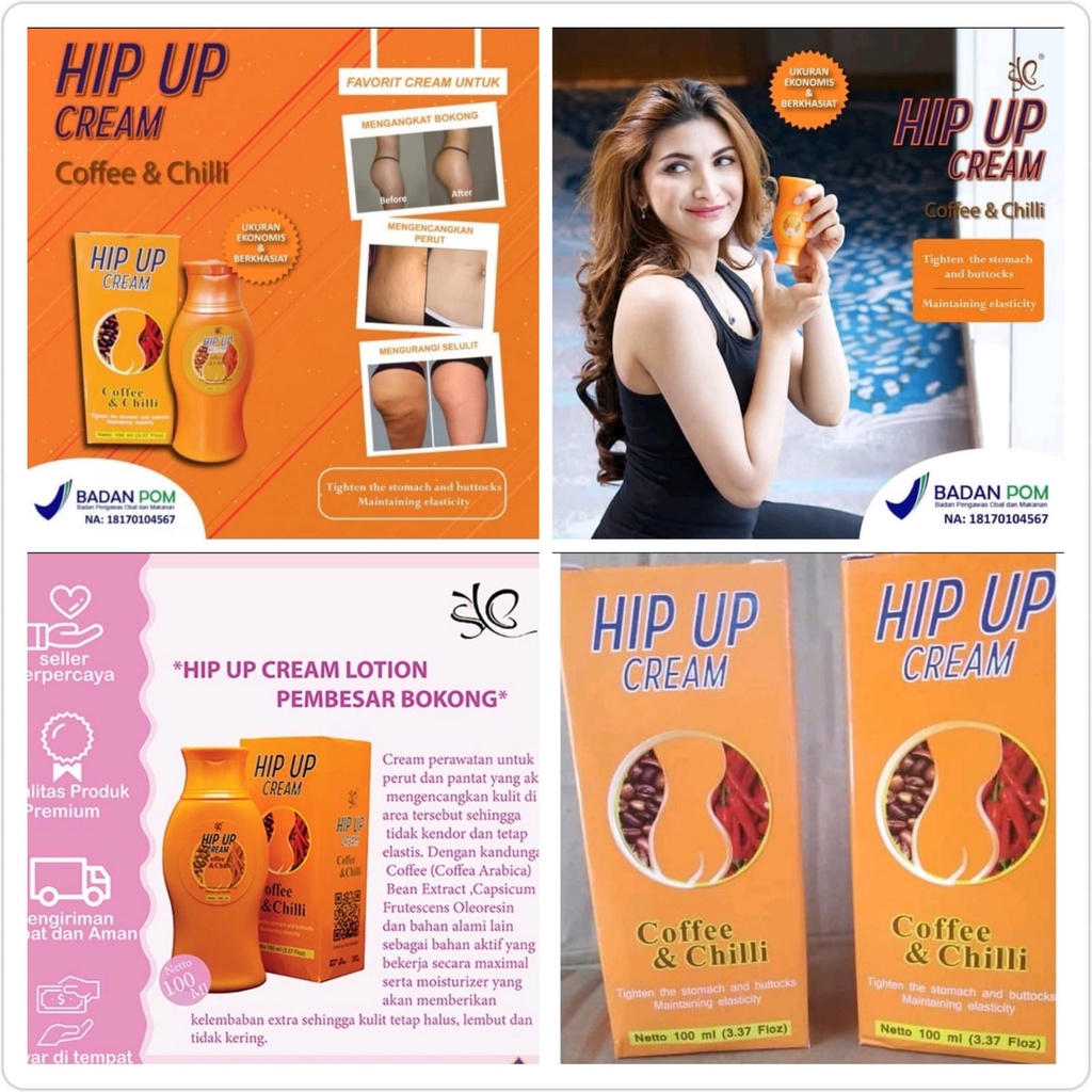 SYB HIP UP CREAM ORIGINAL Pembesar Dan Pengencang Bokong Pantat BPOM