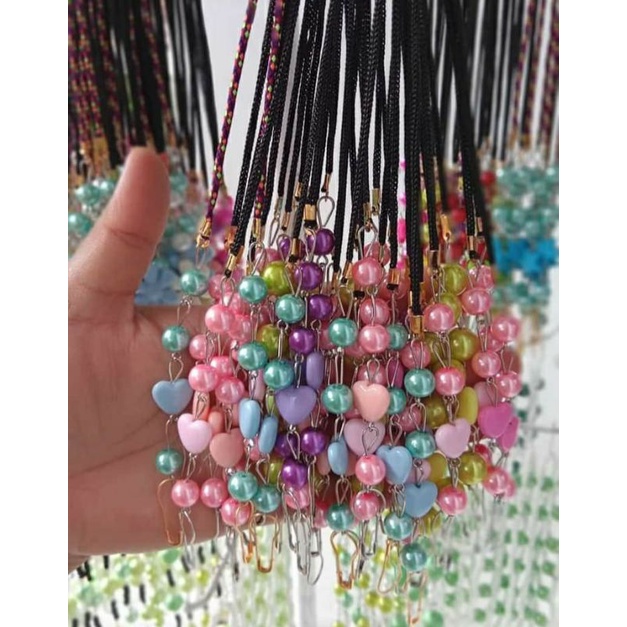 pengait masker/gantungan masker/konektor masker/strap masker mutiara random/gantungan kalung wanita