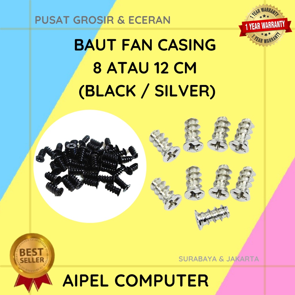 BAUT | BAUT FAN CASING 8 ATAU 12 CM (BLACK / SILVER)