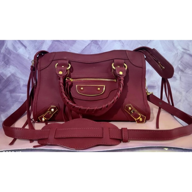 Tas Balenciaga Metallic edge City