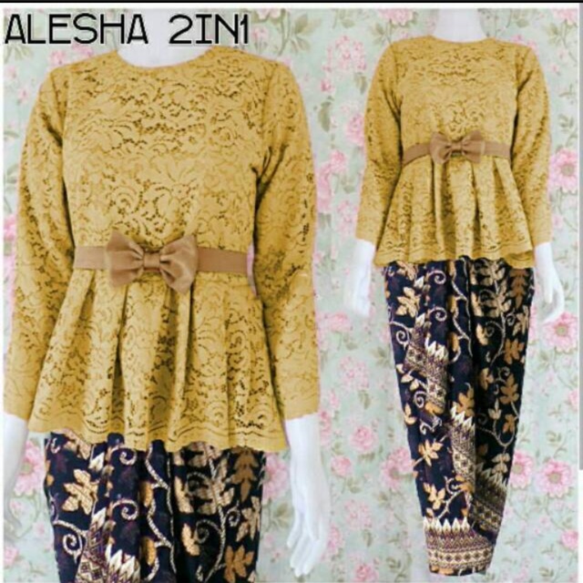 JC- Kebaya Alesha 2in1 / Alesha Set kebaya Modern / Kebaya Lebaran murah / kebaya Wisuda