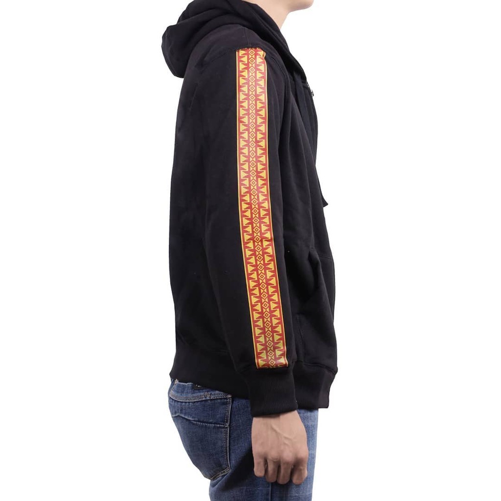 JAKET ZIPPER HOODIE PRIA/WANITA - KAWAY HANDTAIPE ZIP BLACK