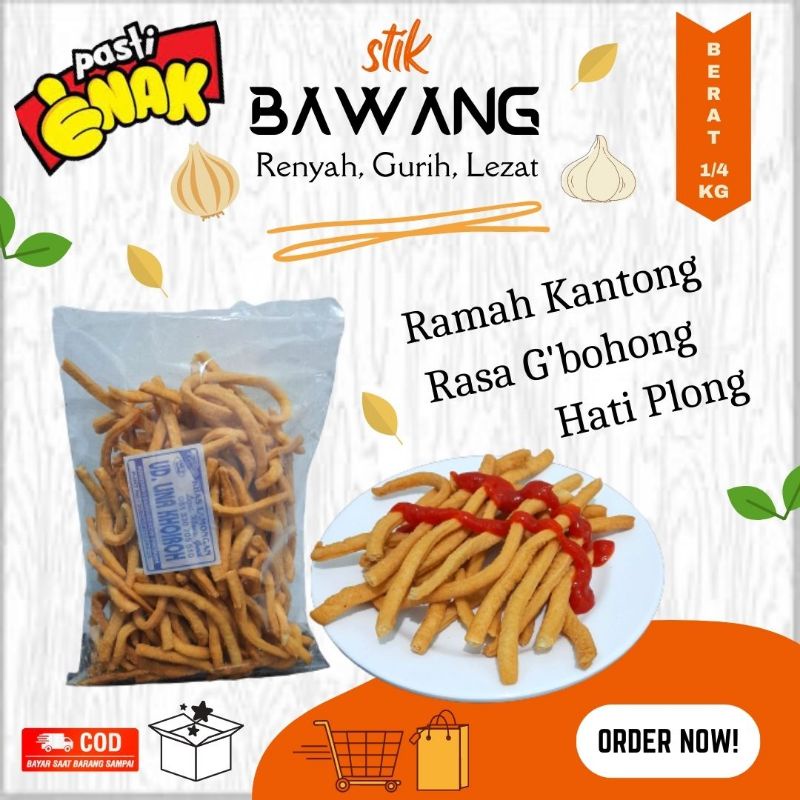 

stik bawang renyah gurih enak asli lamongan 250 gram