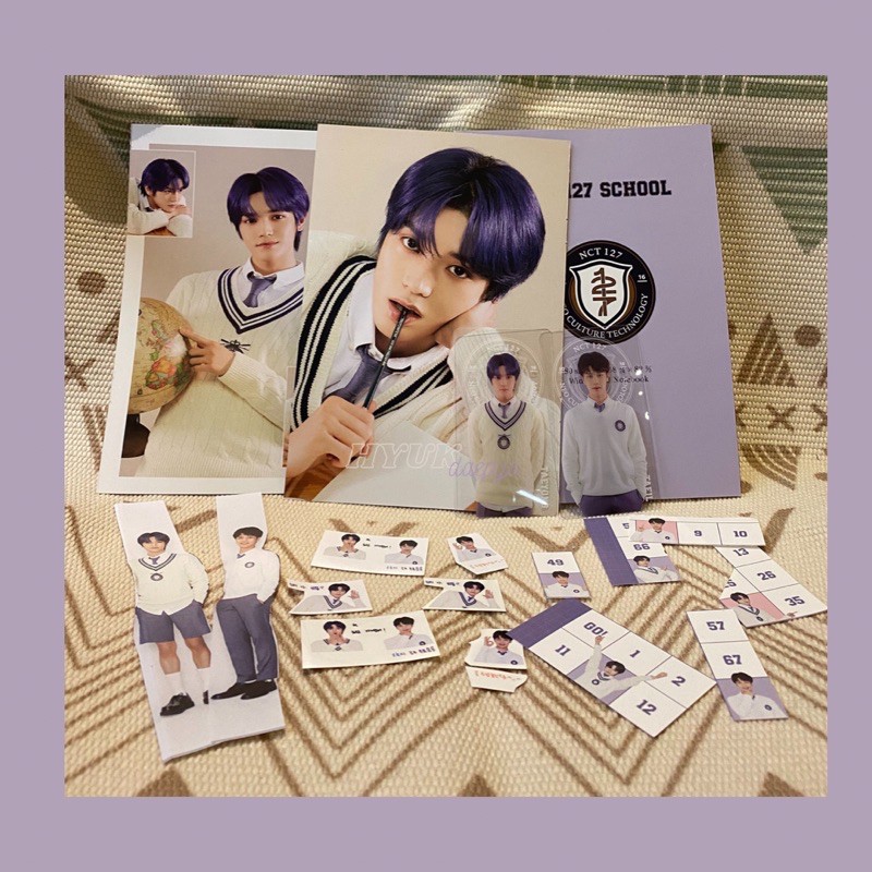

TAEYONG TAEIL NCT 127 Back To School Kit B2S clear bookmark sticker