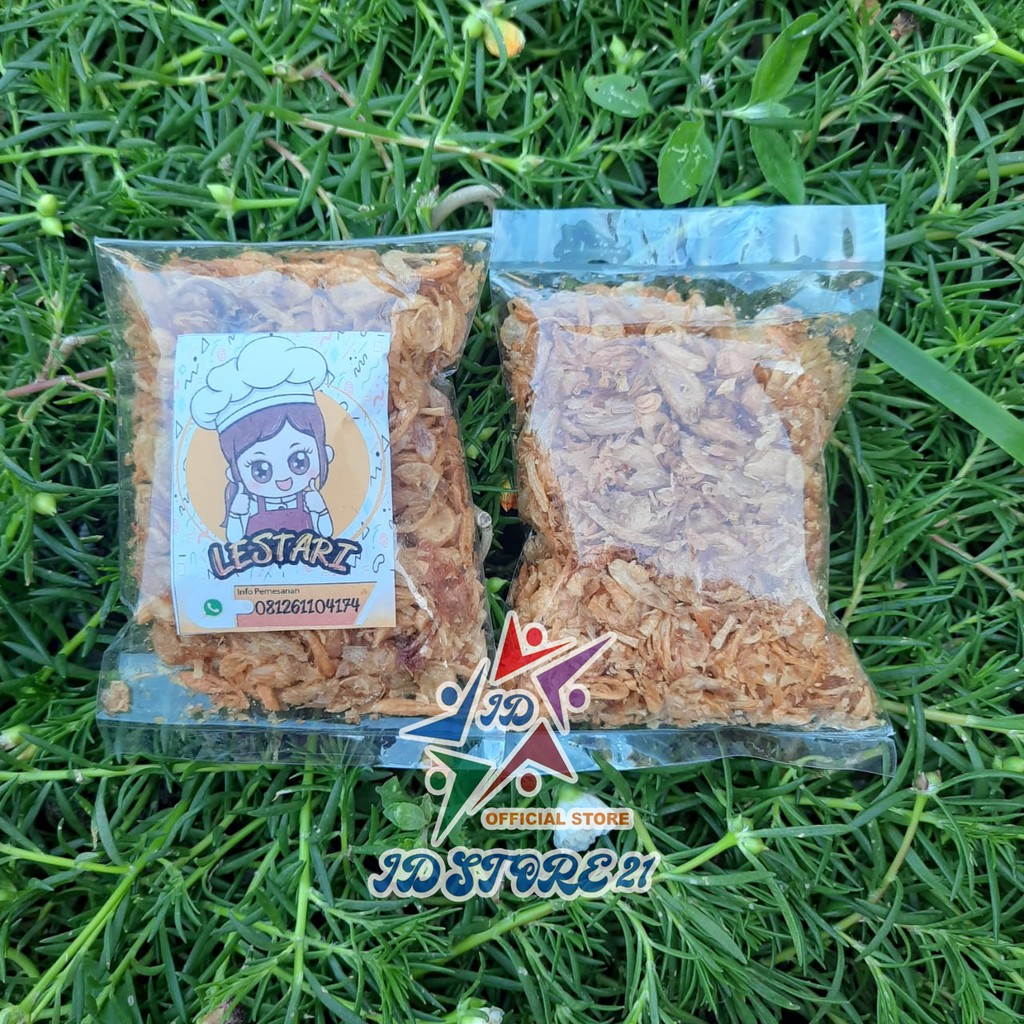 BAWANG GORENG LESTARI 50 GRAM TANPA CAMPUR TEPUNG HALAL
