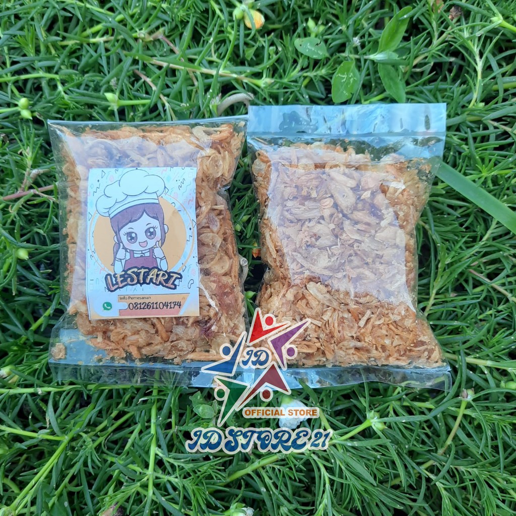 BAWANG GORENG LESTARI 50 GRAM TANPA CAMPUR TEPUNG HALAL