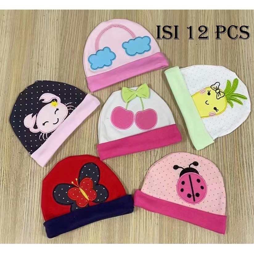 Topi baby Lipat Motif isi 3