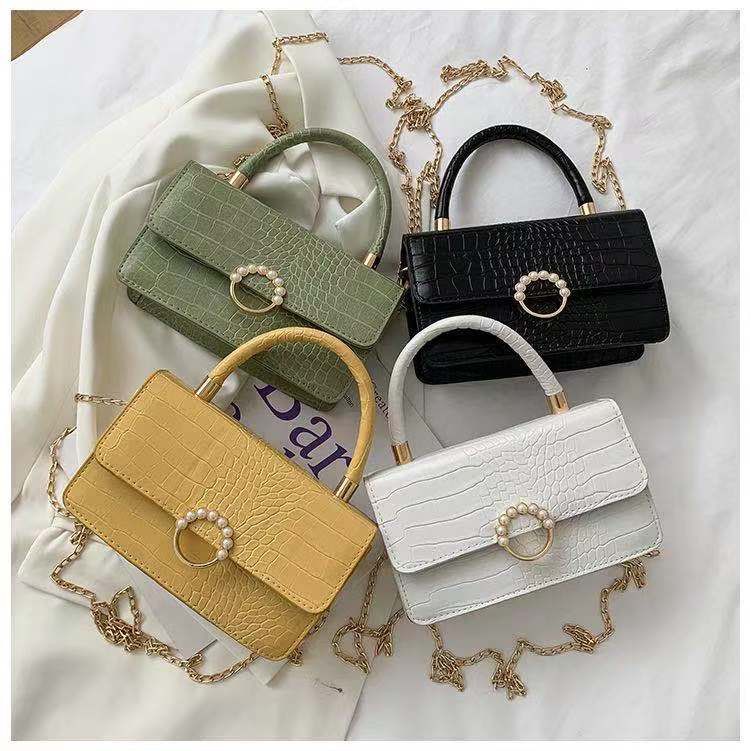 Rowling (Tas-165）Tas Selempang Wanita Mutiara Ring/Tas Selempang Wanita Cantik Dan Elegan Import