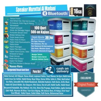 Speaker Murottal Al Quran 30 Juz Al Madani + Chip 16GB Alquran Advance Tp600