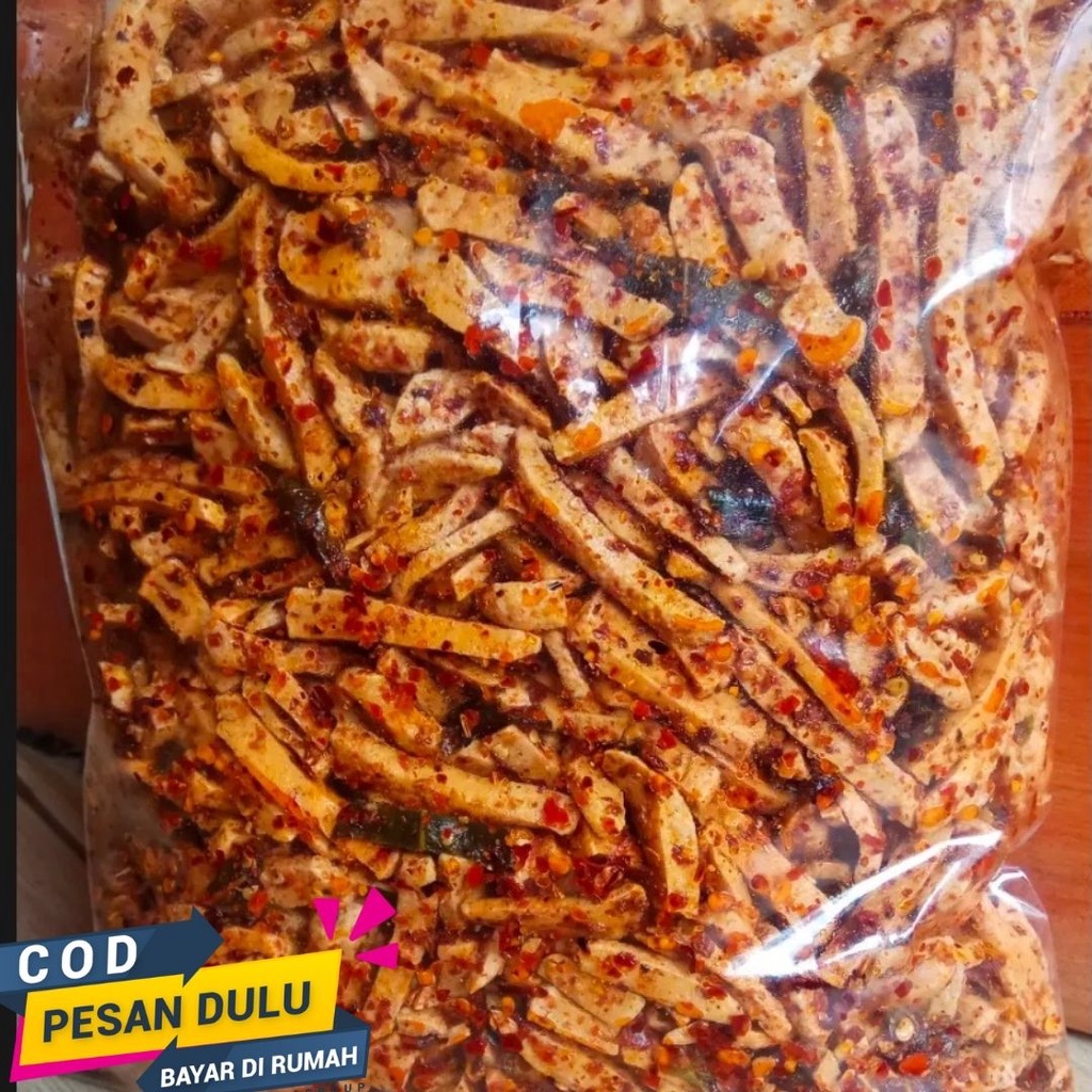 Basreng Baso Goreng Kriuk Gurih Pedas Daun Jeruk Renyah 1kg