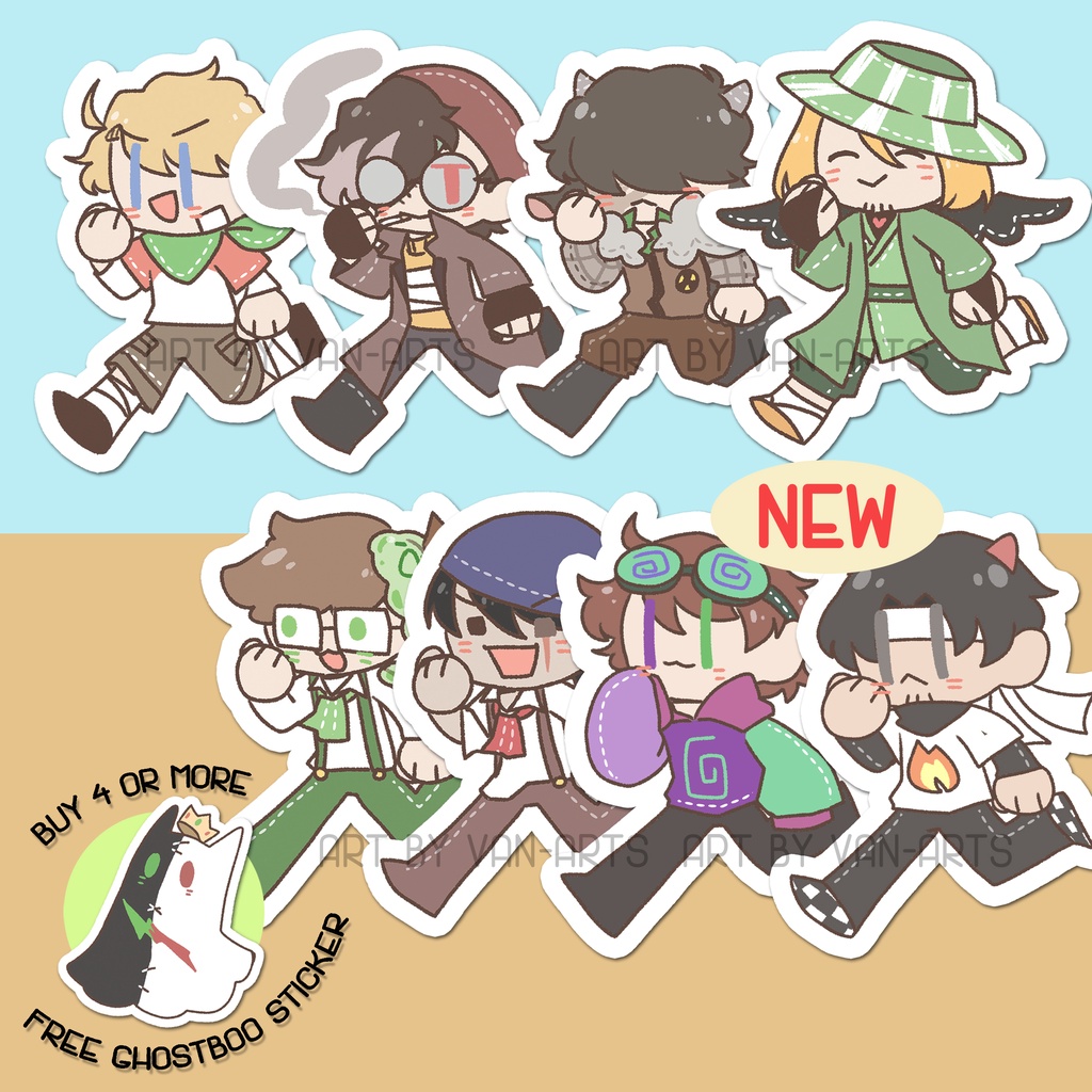 DSMP | MCYT Character Stickers