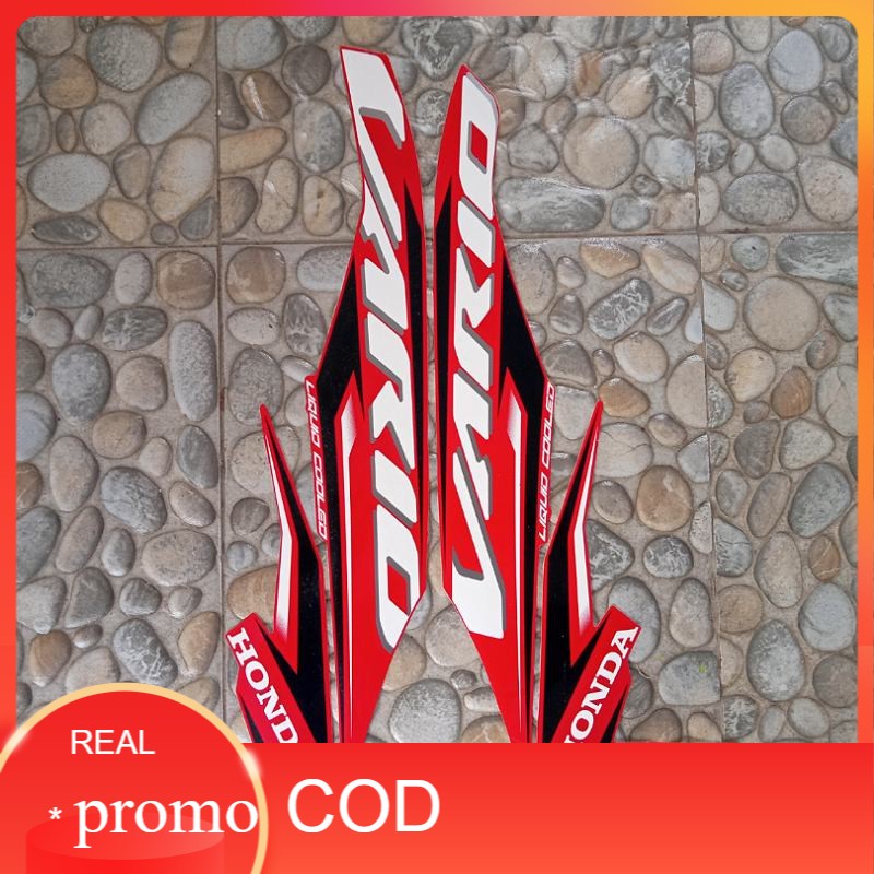 stiker striping motor Honda vario 125 all new 2020 merah