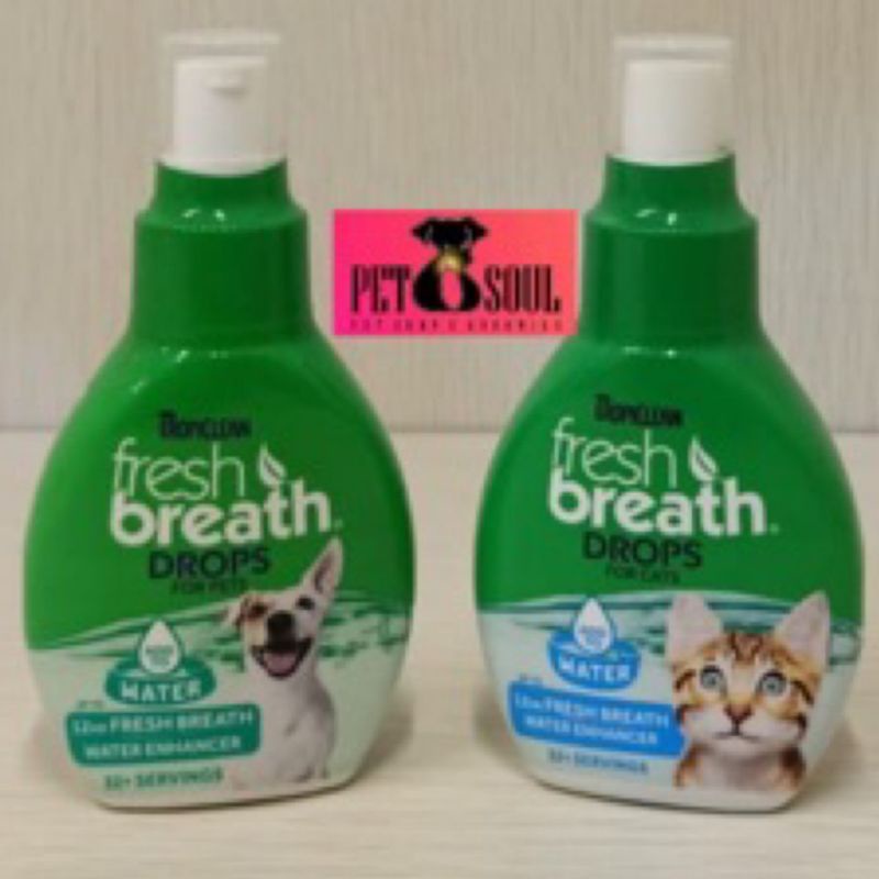 Tropiclean Fresh Breath Drops For Cat / dog - penghilang bau mulut anjing kucing