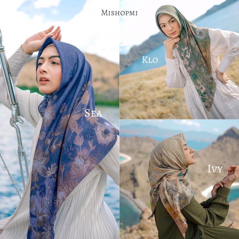 Crayola Scarf Ivy Sea Klo by Heaven Lights Premium Kerudung Voal Ultrafine