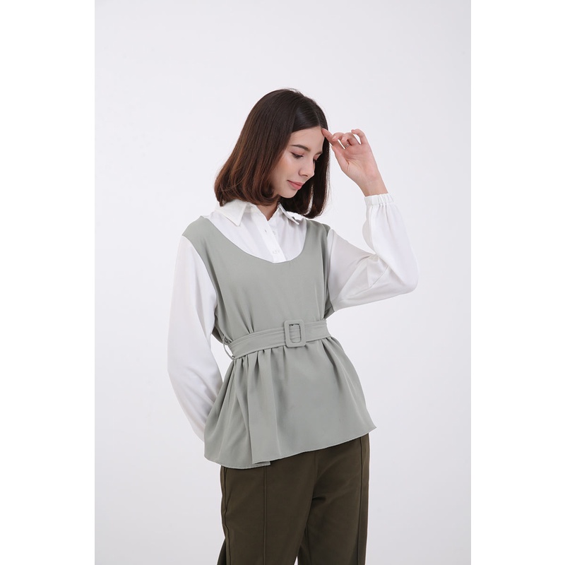 Berrybenka - Atasan Blouse Wanita Sofia Mulidia Tops-6