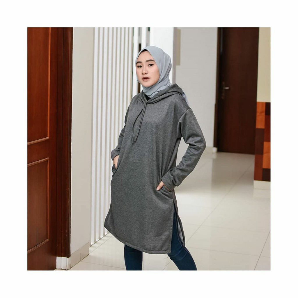 RAHMI LONG || BLAZER HOODIE MUSLIMAH || HOODIE LONG #RL