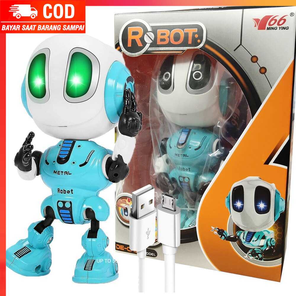 (100% BARANG ORI) Mainan Anak Repeat Talking Smart Robot Children Toy - X-0119