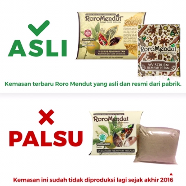 [FREE SPATULA/KUAS] V scrub Roro Mendut Lulur Pemutih Selangkangan Asli