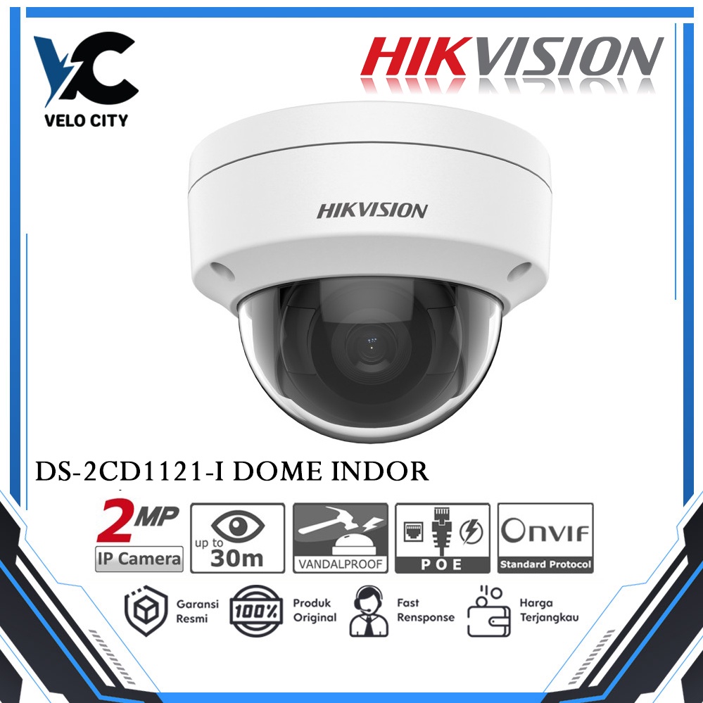 CCTV HIKVISION Dome Indoor  2MP DS-2CD1121-I Hik Vision DS 2CD1121I - Garansi 2th