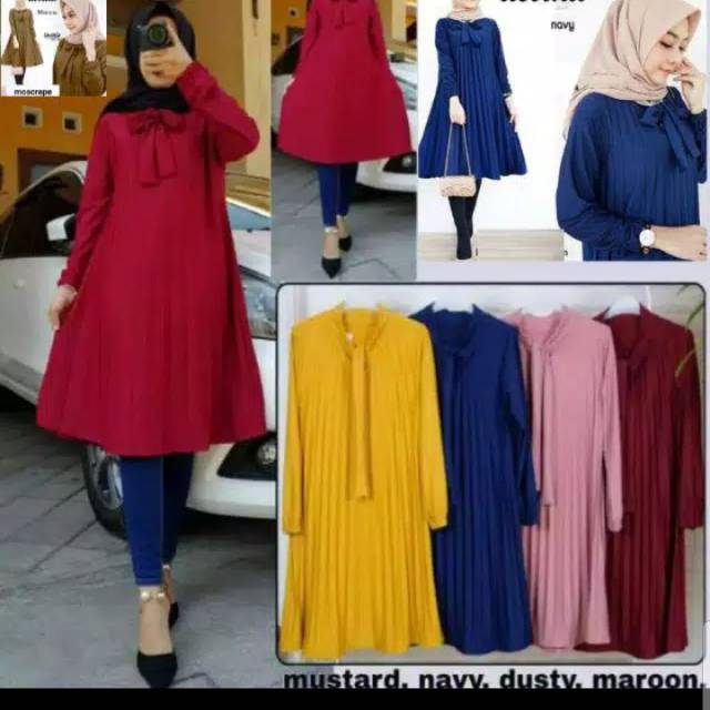 Tunik Plisket Tunik Pita Tunik Hyget Tunik Best Seller