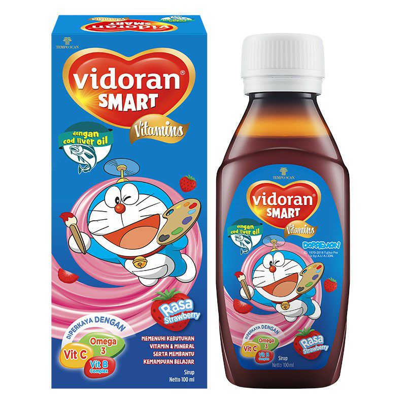 Vidoran Smart Vitamin Sirup Strawberry/ Jeruk 100ml