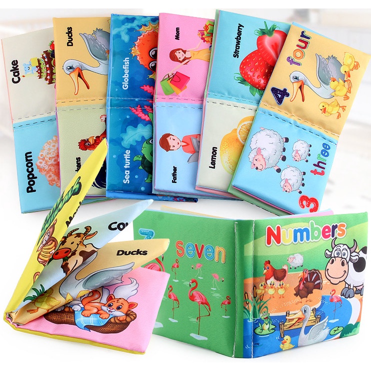 Buku Bantal bayi Kain / BABY CLOTH BOOK / Cerita Bahan Bayi soft Book Mainan Edukasi
