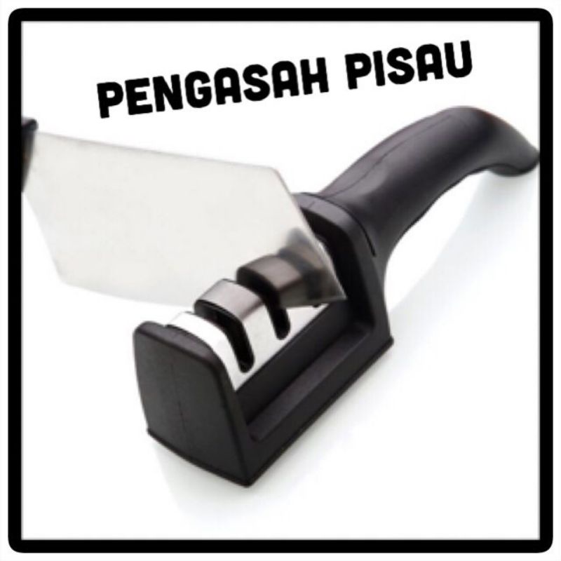 Pengasah Pisau  / Alat Asah Pisau / pengasah pisau gagang 3 baris alat asah pisau gagang 3 step multifungsi asah pisau 3 stage