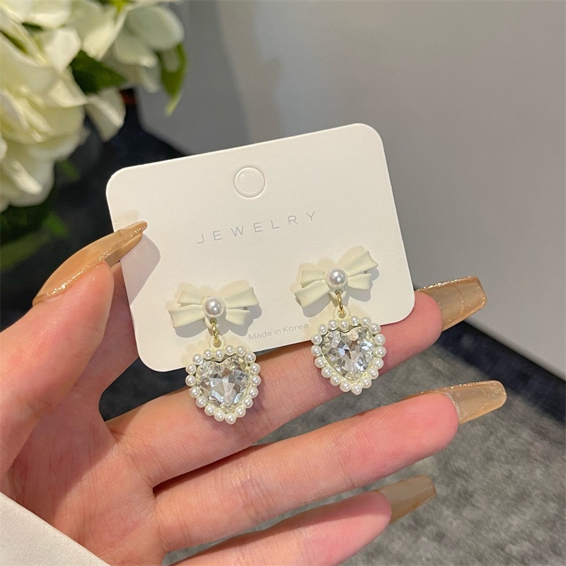 Anting Stud Desain Pita Mutiara Unik Untuk Wanita