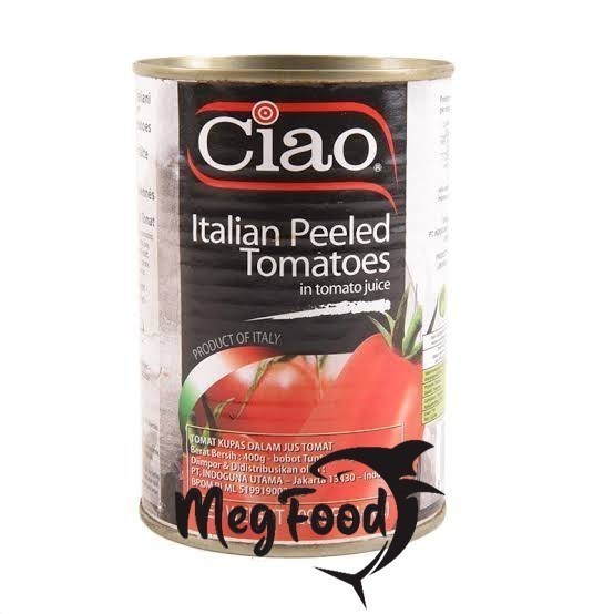 

CIAO Italian Peeled Tomato 400GR / Tomat Kupas / Tomat Kaleng