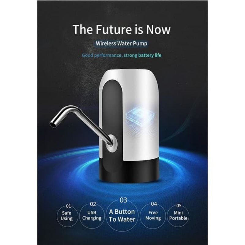 [COD] POMPA AIR MINUM DISPENSER MINI GALON ELEKTRIK CHARGER USB LED
