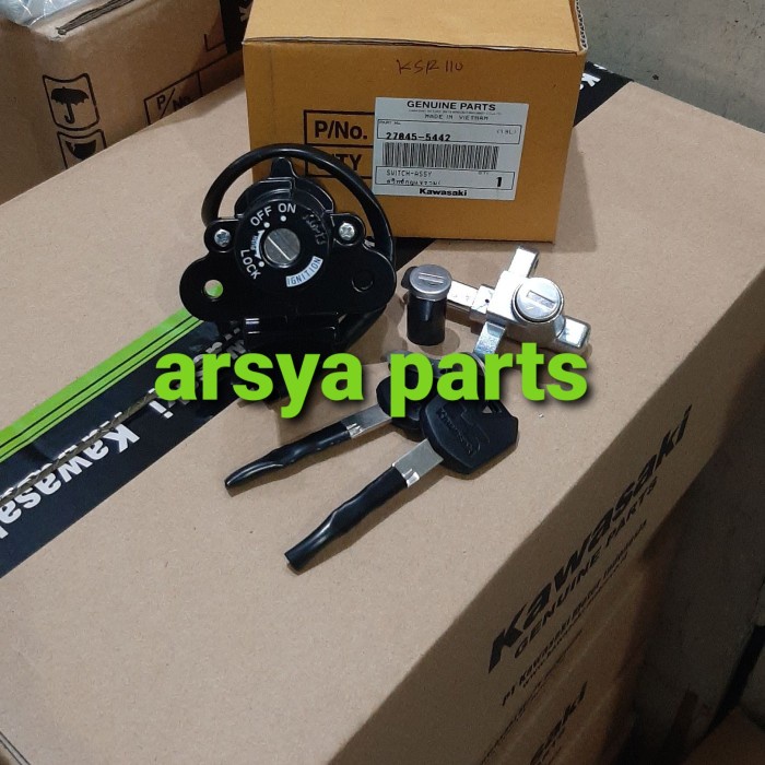 kunci kontak set konci kontak switch assy ksr 110 ksr110 Original Kawasaki