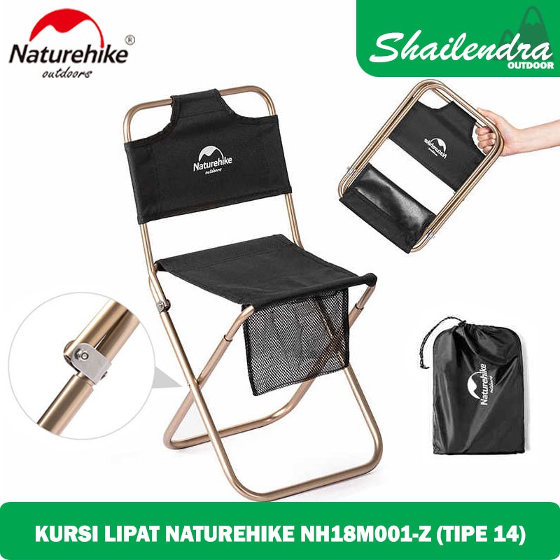 KURSI LIPAT NATUREHIKE NH18M001-Z TIPE 14 HITAM