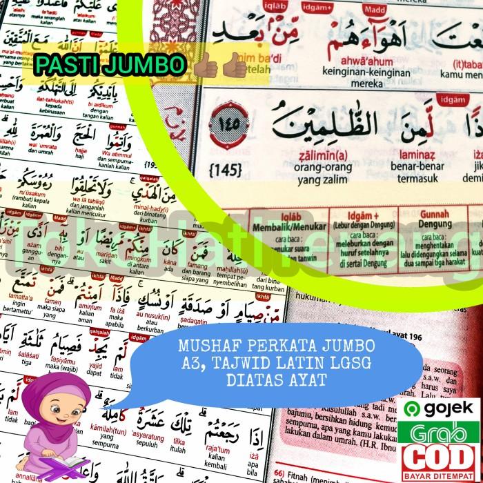 

AL QURAN A3 JUMBO TAJWID LATIN ARAB MUSHAF TERJEMAH PERKATA PERAYAT