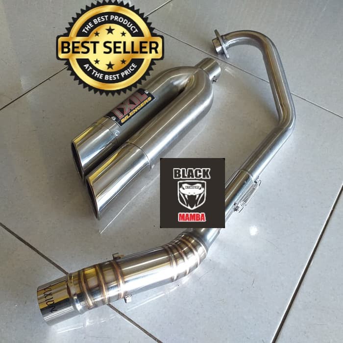 axs317 Knalpot IXIL Double CBR150 R15 GSXR150 Vixion Xabre Sonic Verza