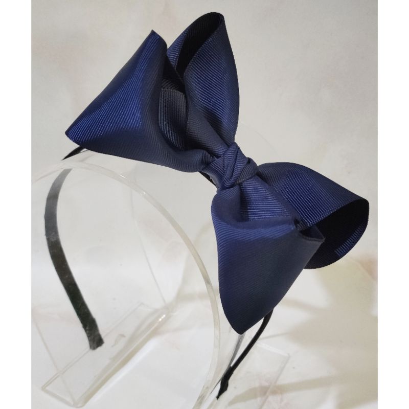Bando pita biru/ jepit rambut pita biru/ bandana bayi pita biru/ bando biru/ jepit biru/ pita biru/ 