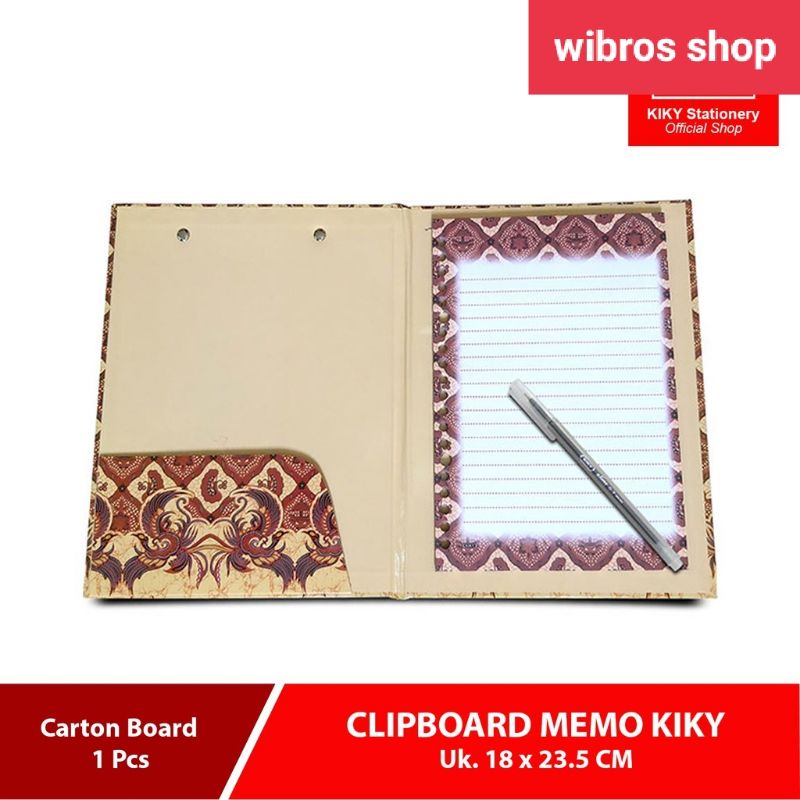 

kiky clipboard memo papan jalan dg memo(1pcs)