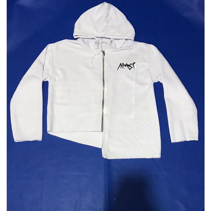 Termurah!!! Zipper Bangtan Jungkook Armyst Crop Bahan Fleece