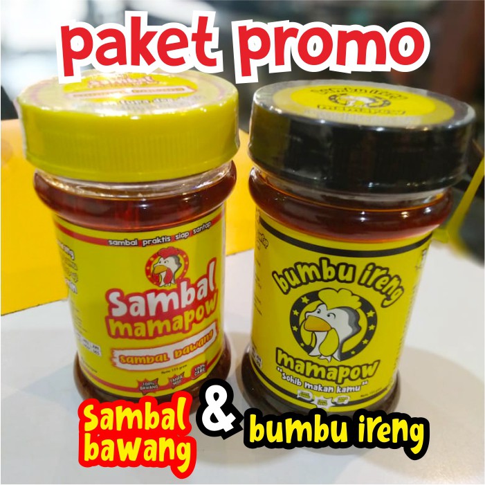 

PAKET Bumbu Ireng & Sambal Bawang Kemasan 135 gr Netto