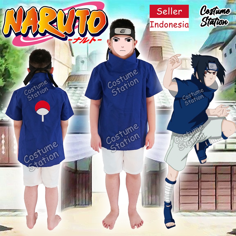 Kostum Sasuke / Costume Ninja Konoha Anime Naruto anak