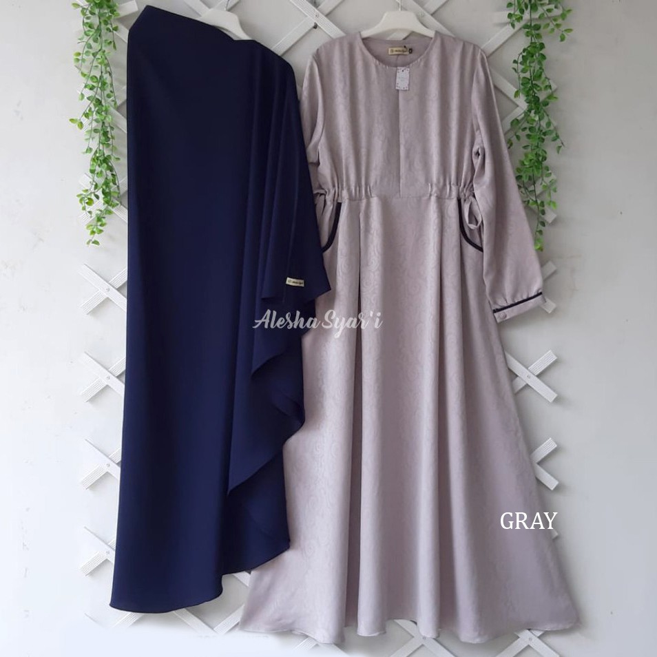 ZS05 Gamis Set Hijab Syari Khimar