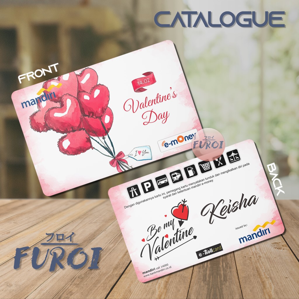 Custom Flazz BCA | Custom Emoney Mandiri | Valentine's Balloons