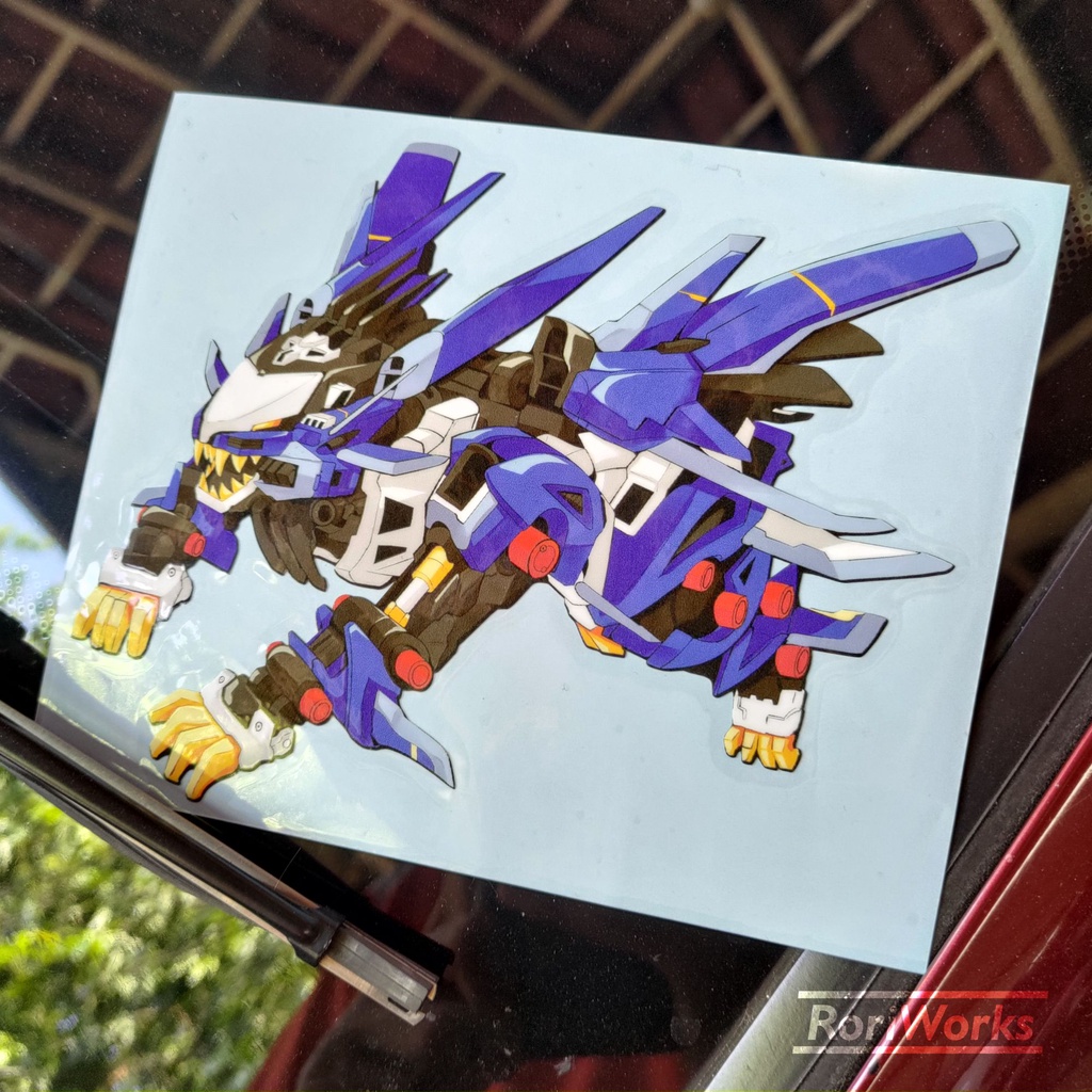 Stiker Kiss cut - Liger Zero Jager | ZOIDS
