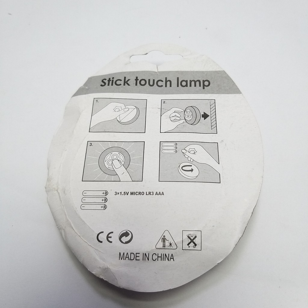 Lampu Tempel Led 3 Mata Lamp Tempel Dinding Rak Lemari Lampu Emergency sebaguna