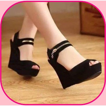sandal tali wanita wedges wedges tali