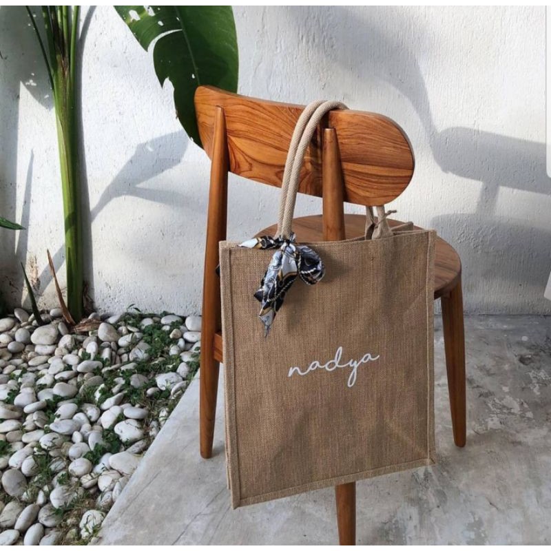 TOTE BAG PORTRAIT CUSTOM NAMA