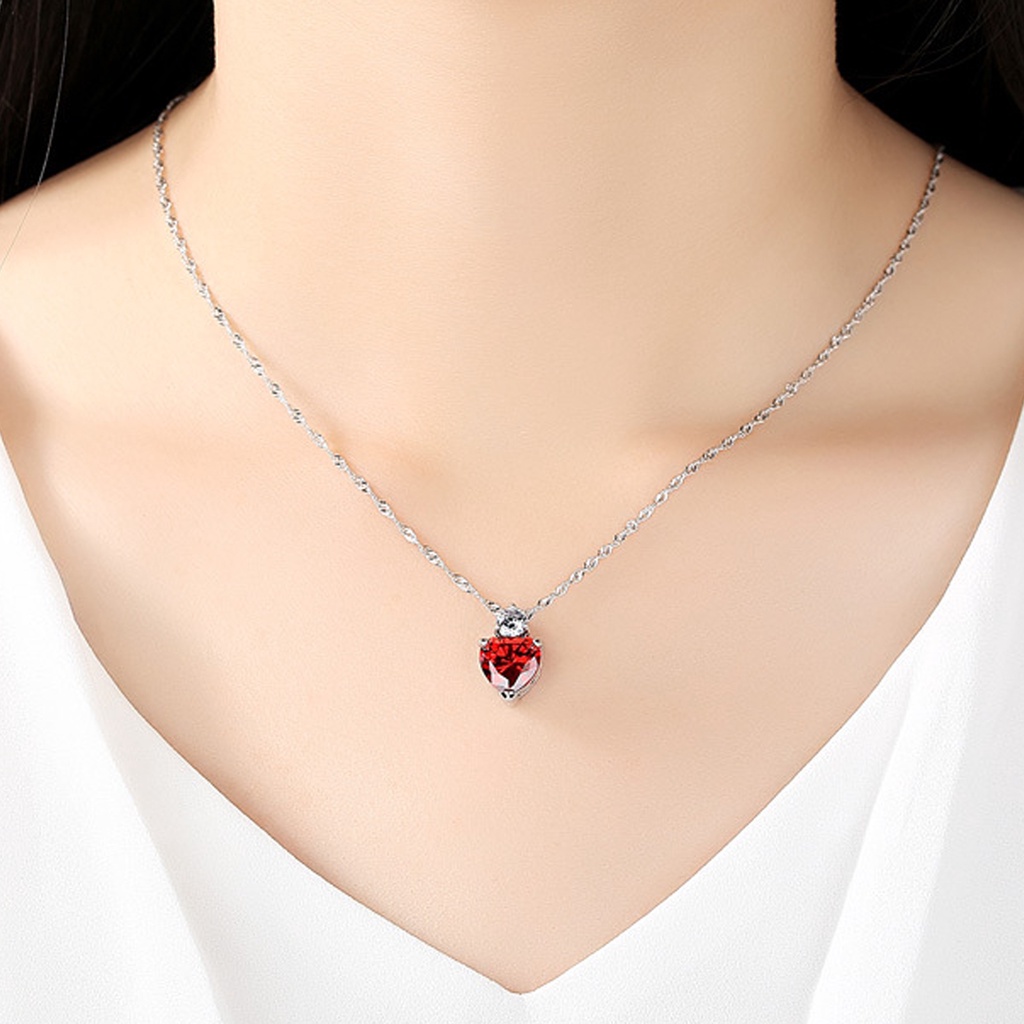 Hu Hu Hu Hu Hu Alat Bantu Pasang Kacamata♡ 1 Set Kalung Anting Liontin Hati Aksen Berlian Imitasi Berkilau Tahan Lama Untuk Pernikahan