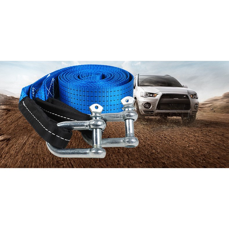 Tali Derek Mobil 5 Meter 8 Ton / Emergency Tow Rope / Tali mobil - HIGH QUALITY Towing